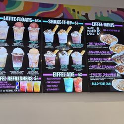 Eiffel Waffle Creamery - Menu