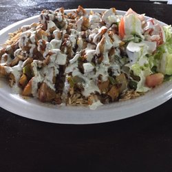 Flame Kabob House - Chicken Shawarma topped off with some white sauce