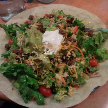 Dos Coyotes Border Cafe - HUGE Adobe Salad! - Tex-Mex Near Me - Davis, California