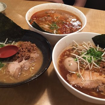 Ramen Ryoma - Super sized killer spicy miso ramen, large killer spicy Shoyu and Tamago Ramen, and regular spicy miso ramen. All amazing!!! - Ramen Near Me - Beaverton, Oregon
