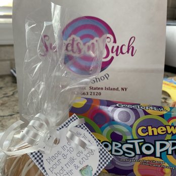 Sweets n' Such Candy Shop - Caramel hot chocolate bomb, chewy gobstoppers - Candy Stores Near Me - Staten Island, New York Sweets n' Such Candy Shop - Caramel hot chocolate bomb, chewy gobstoppers - Candy Stores Near Me - Staten Island, New York