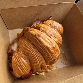 Café Consume - Bacon and egg on croissant - Coffee & Tea Near Me - Chicago, Illinois