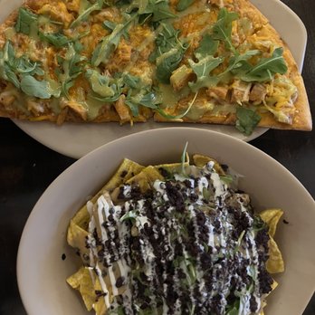 Mantra - Plantain nachos & Buffalo jack - Vegan Near Me - Houston, Texas Mantra - Plantain nachos & Buffalo jack - Vegan Near Me - Houston, Texas