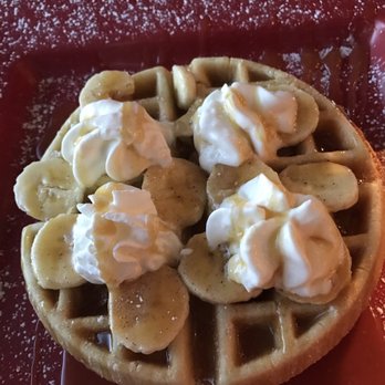 House Blend Cafe - Bananas Foster Waffle - Cafes Near Me - Ocoee, Florida