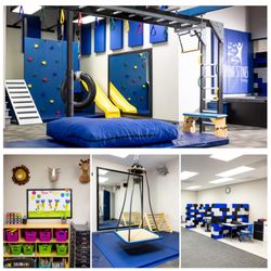 Stepping Stones Therapy - Profile Picture featuring our Gym, Speech room, Occupational Therapy area, and Physical Therapy room