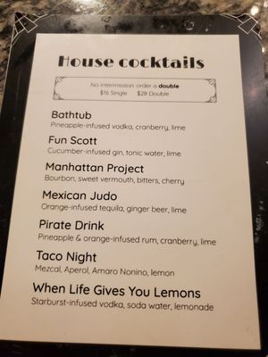 Menu photo 1 Cheaper Than Therapy San Francisco, CA