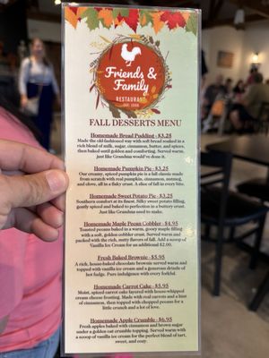 Friends and Family Restaurant, Inc. by null