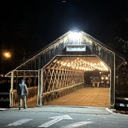 The Bull Run Restaurant - Pretty little covered bridge to plenty of parking behind the restaurant