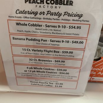 The Peach Cobbler Factory - Desserts Near Me - Apex, North Carolina The Peach Cobbler Factory - Desserts Near Me - Apex, North Carolina