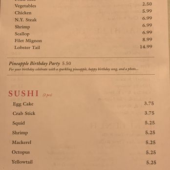 Iron Chef - Paper Menu - Japanese Near Me - Pickerington, Ohio