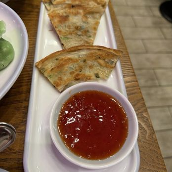 Dumpling Kitchen & Bar - Onion pancakes - Dim Sum Near Me - Burlingame, California Dumpling Kitchen & Bar - Onion pancakes - Dim Sum Near Me - Burlingame, California
