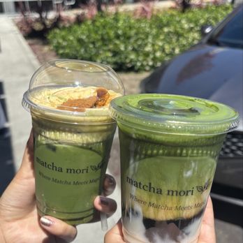 Matcha Mori - Creme Brulee Matcha Latte & Brown Sugar Boba Matcha Latte - Desserts Near Me - Mountain View, California Matcha Mori - Creme Brulee Matcha Latte & Brown Sugar Boba Matcha Latte - Desserts Near Me - Mountain View, California