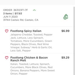 Order from my app as the manager failed to return my receipt to me. Order from my app as the manager failed to return my receipt to me.