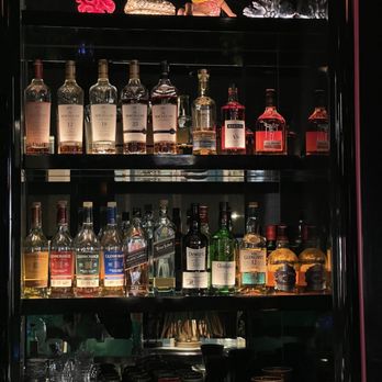 Golden Monkey Tiki Lounge - Whisky on display...wtf for a tiki bar - Cocktail Bars Near Me - Las Vegas, Nevada
