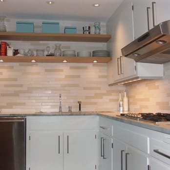 Onga's Tile - Heath white tile blend backsplash. - General Contractors Near Me Onga's Tile - Heath white tile blend backsplash. - General Contractors Near Me