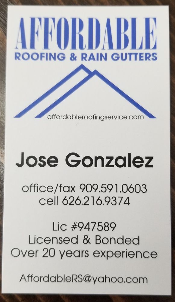 Slide of Affordable Roofing and Rain Gutters