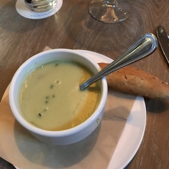 Seasons 52 - The incredibly mysterious Potato Leek soup made an appearance after all. - New American Near Me - Albuquerque, New Mexico Seasons 52 - The incredibly mysterious Potato Leek soup made an appearance after all. - New American Near Me - Albuquerque, New Mexico
