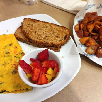 Silver Diner - Vegetarian omelette, side of home fries - Diners Near Me - Baltimore, Maryland Silver Diner - Vegetarian omelette, side of home fries - Diners Near Me - Baltimore, Maryland