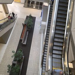 Escalators that are not running, all over the mall. Escalators that are not running, all over the mall.