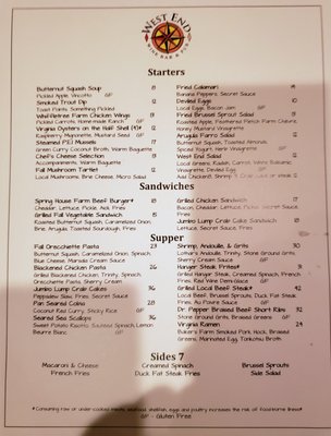 Menu photo 3 West End Wine Bar & Pub Purcellville, VA Menu photo 3 West End Wine Bar & Pub Purcellville, VA
