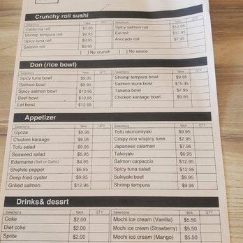 Chicago Sushi - Menu - Japanese Near Me - Des Plaines, Illinois