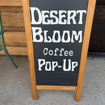 Desert Bloom Coffee Shop - Sign outside - Coffee & Tea Near Me - Palm Springs, California Desert Bloom Coffee Shop - Sign outside - Coffee & Tea Near Me - Palm Springs, California