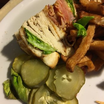 Resto-Bar le Kube - Turkey Club with Pickles and French Fries - International Near Me - Montreal, Quebec