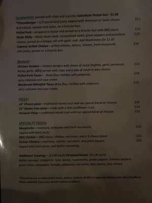 Menu photo 4 Sarducci's Creekside Bellaire, MI Menu photo 4 Sarducci's Creekside Bellaire, MI