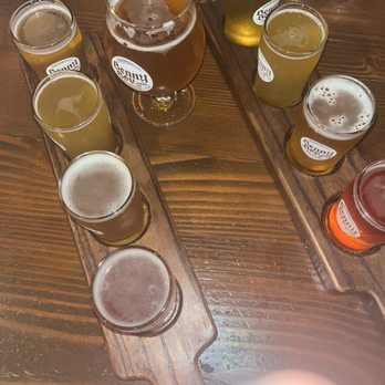 Benny Boy Brewing - Beer flight with various selections. - Breweries Near Me - Los Angeles, California