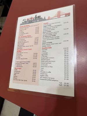 Menu photo 2 Al's Super Cafe San Francisco, CA