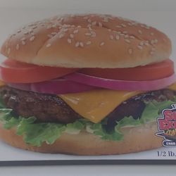 Texas Steak Express - San Angelo - What their Cheeseburger is supposed to look like -
