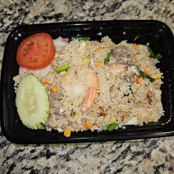 Bangkok Station NJ - Classic Thai Fried Rice with shrimp and beef - Thai Near Me - Maywood, New Jersey Bangkok Station NJ - Classic Thai Fried Rice with shrimp and beef - Thai Near Me - Maywood, New Jersey