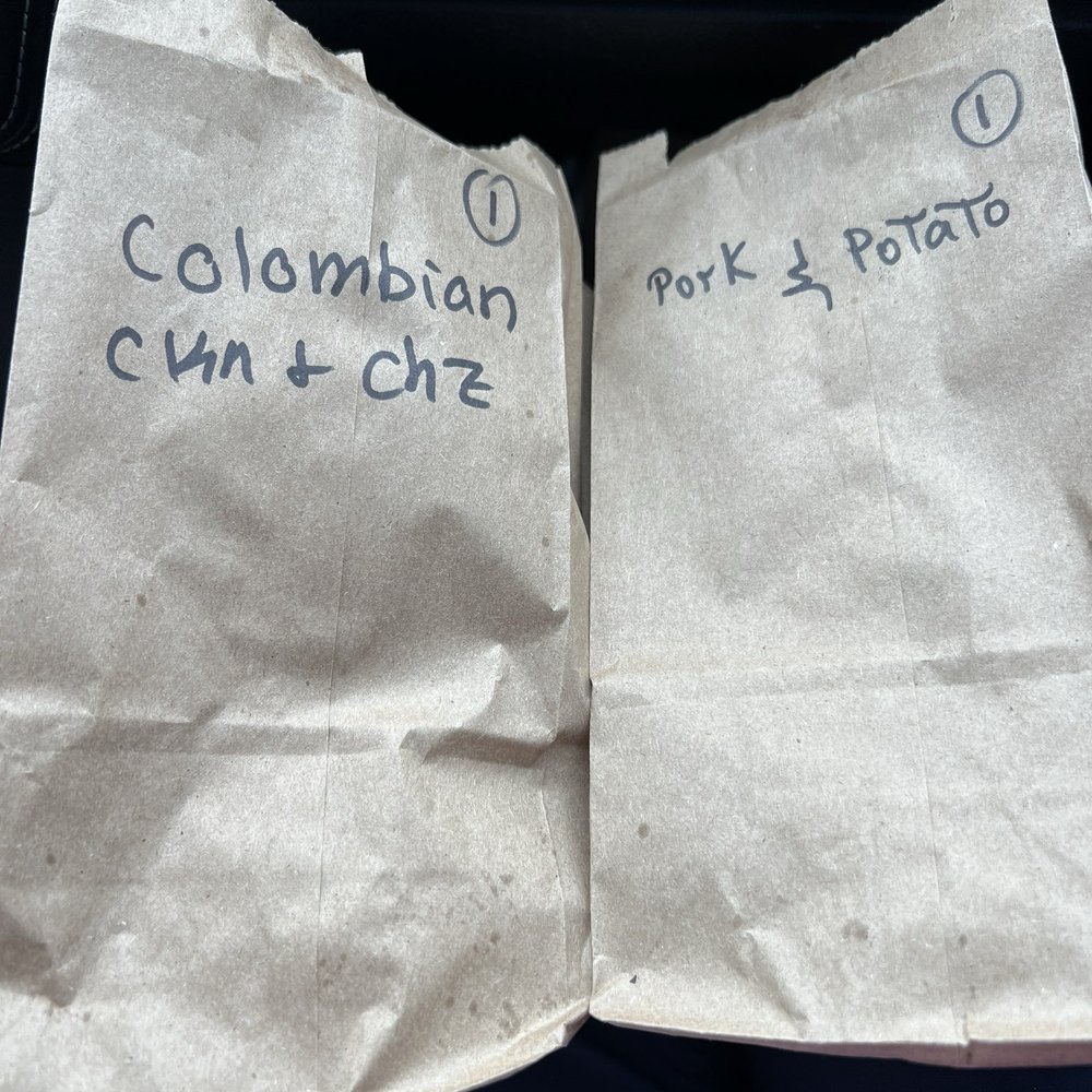 Two empanadas to go!