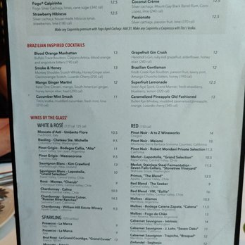 Fogo de Chão - Menu - Brazilian Near Me - Plano, Texas