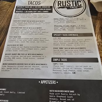 Rustic Taco - Tacos Near Me - Fairport, New York Rustic Taco - Tacos Near Me - Fairport, New York