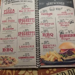 Full menu