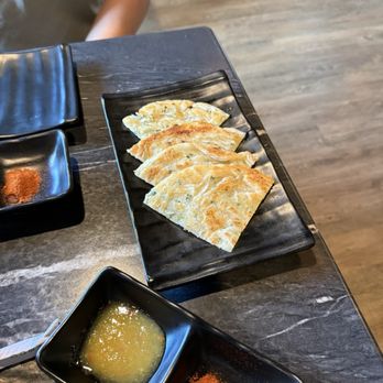 Khan Skewer Restaurant - green onion pancake - Barbeque Near Me - Honolulu, Hawaii