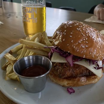 Brown Soul Brewing - The fried chicken sandwich and fries were bomb! - Restaurants Near Me - South Gate, California