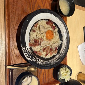 Tendon Kohaku - Truffle carbonara udon - Japanese Near Me - Seattle, Washington Tendon Kohaku - Truffle carbonara udon - Japanese Near Me - Seattle, Washington