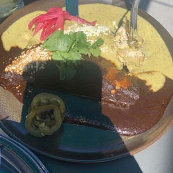 Teocalli Cocina - Chicken enchiladas - Mexican Near Me - Arvada, Colorado