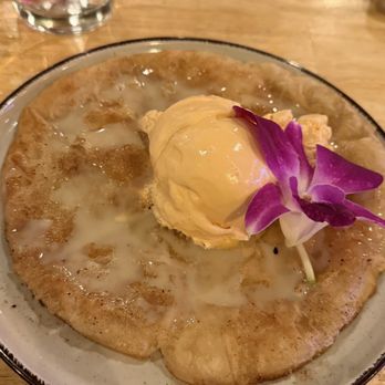 Hiso - Thai tea ice cream with roti - Laotian Near Me - Sacramento, California