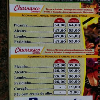 Bar do Serginho - Menu porções - Bars Near Me - Divinópolis, MG