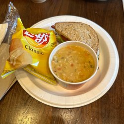 Corner Bakery Cafe - Upside Uptown Turkey Avocado and Chicken Orzo Soup