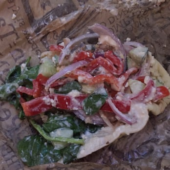 Noodles and Company - Hot mess! Ok it's a cold sandwich but still it's messy and gotta eat it with a fork - Noodles Near Me - Waldorf, Maryland