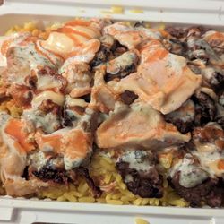 Shawarma Spot - Chicken and Donair over rice