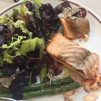 Moulin - Salmon after I removed the hard skin. Very overlooked - Cafes Near Me - Laguna Beach, California