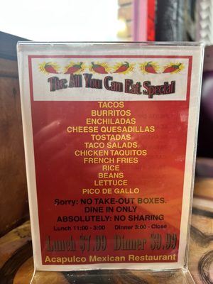 Menu photo 4 Acapulco Mexican Restaurant Moundsville, WV Menu photo 4 Acapulco Mexican Restaurant Moundsville, WV