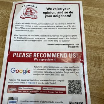Taqueria Campena - Provide Feedback - Mexican Near Me - Grayslake, Illinois Taqueria Campena - Provide Feedback - Mexican Near Me - Grayslake, Illinois
