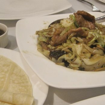 Quan's Kitchen - Pork Moo Shi served with 6 pancakes (I had to request hoisin sauce) - Sushi Bars Near Me - North Attleboro, Massachusetts Quan's Kitchen - Pork Moo Shi served with 6 pancakes (I had to request hoisin sauce) - Sushi Bars Near Me - North Attleboro, Massachusetts