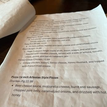 Blue Bison - Crude but effective Menu - Sandwiches Near Me - Hebron, Nebraska